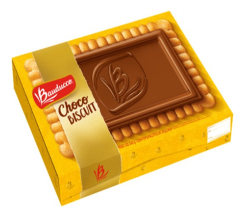 Choco Biscuit Com Chocolate Ao Leite Bauducco Caixa 162g 9un