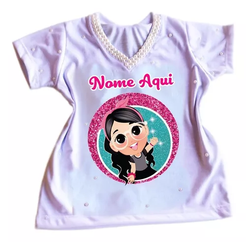 Camiseta Camisa Infantil Luluca no Mundo