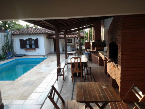 Imagem 1 de 29 de Casa Na Praia À 100 Metros Do Mar, No Bairro Cibratel 2, Em Itanhaém, Com Piscina, Área Gourmet Com Churrasqueira, Fogão A Lenha, Forno A Lenha, Aceita Financiamento Bancário Ref: Ca1293/ac