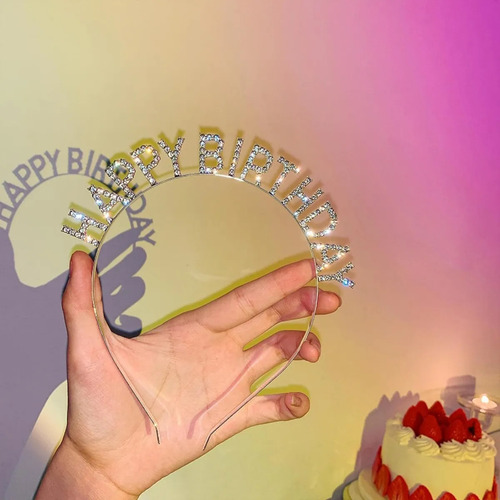 ! Diadema Delicada Con Diamantes De Imitación De Feliz