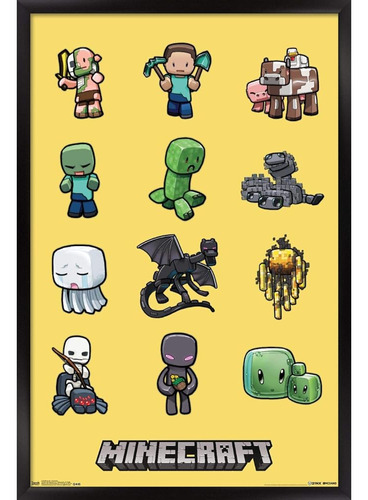 Trends International Minecraft-characters Wall Poster, 22.37