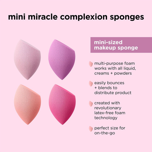 Esponjas Para Mezclar Maquillaje Real Techniques Mini Miracl