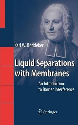 Libro Liquid Separations With Membranes - Karl Wilhelm Bo...