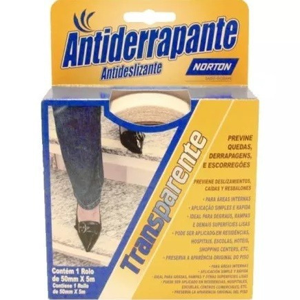  Fita Antiderrapante Int.5m- Transparente Seco - 22724