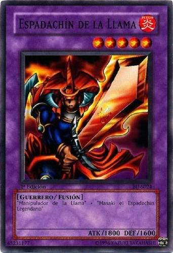 Espadachin De La Llama ComĂșn Yugioh