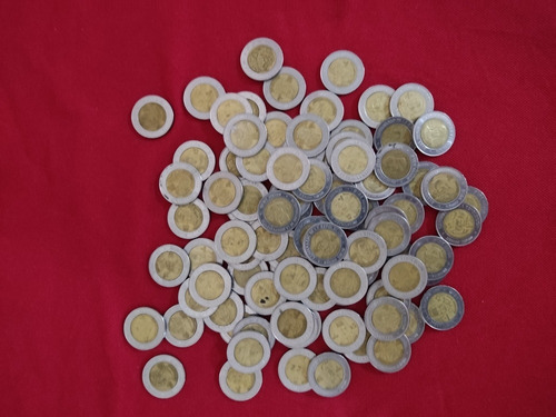 Lote 6 Monedas De 5 Pesos, Independencia Y Revolucion.