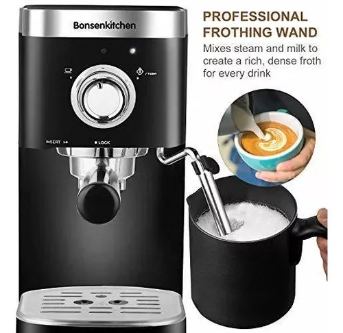 EspressoMatic™ - Cafetera Espresso Semiautomática de 20 bares con