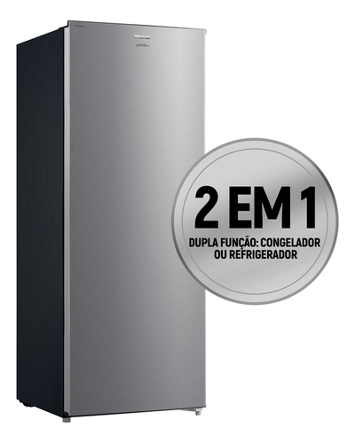 Freezer Vertical Pfv205i 201 L Inox Premium Philco 127v Inox