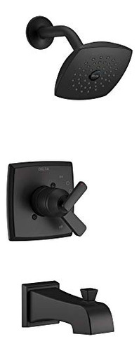 Ashlyn 17 Series Dual-handle Matte Black Shower Trim Ki...