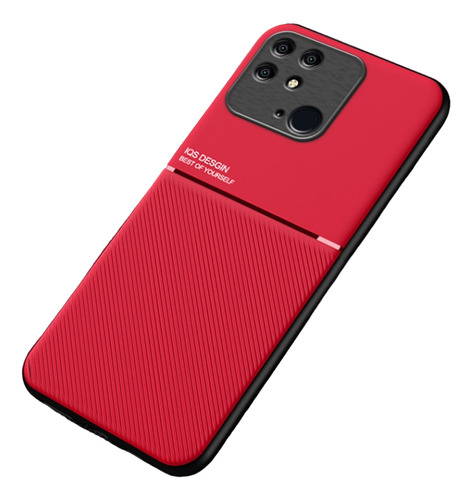 Funda Antigolpes Tilt Strip + Mica 9d Para Poco C40
