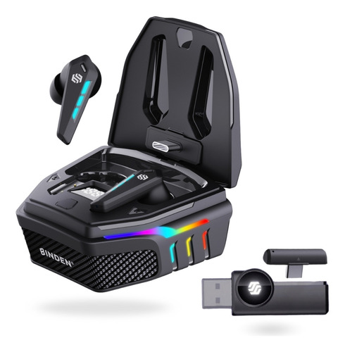 Audífonos Gamer Dark Dominator Tws Bluetooth Anc Usb 2.4ghz