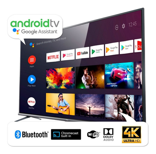 Smart Tv 50 4k  Bluetooth Voice Control Android Chromecast