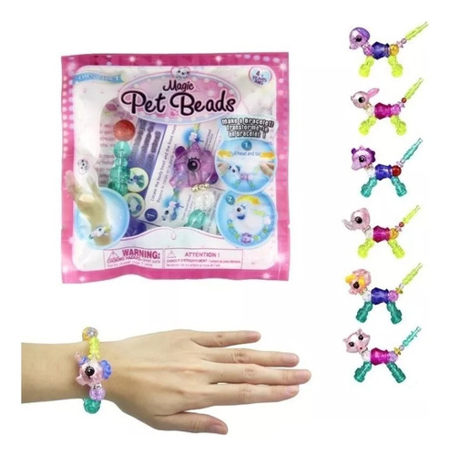 Pulsera De Mascota Infantil Coleccionable Pack X 3 Surtidos