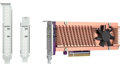 Placa De Expansion Dual-m2 Ssd Pcie Gen3 X4 Nvme P/ Pc Qnap