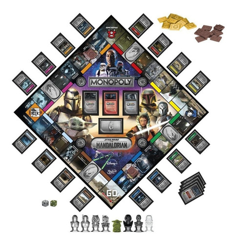 Juego De Mesa Monopoly Star Wars The Mandalorian