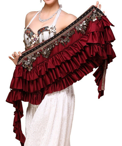 Disfraz De Gitana De Bellydance Con Flecos  Cinturones  Bufa