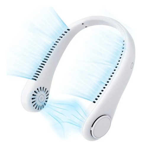 Ventilador Portátil De Cuello Para Colgar Con 3 Velocidades De Viento Refrigeración A 360 Ventiladores Sin Aspas Batería Recargable