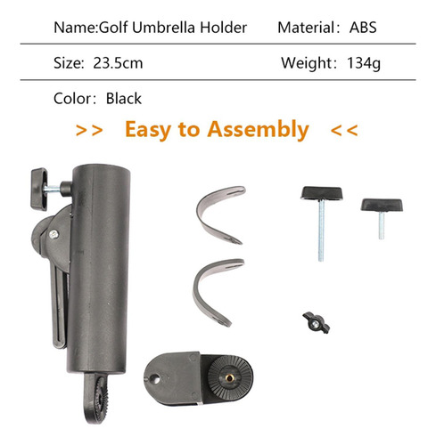 De Golf Ajustable Soporte Brolly Carro Accesorio Plástico