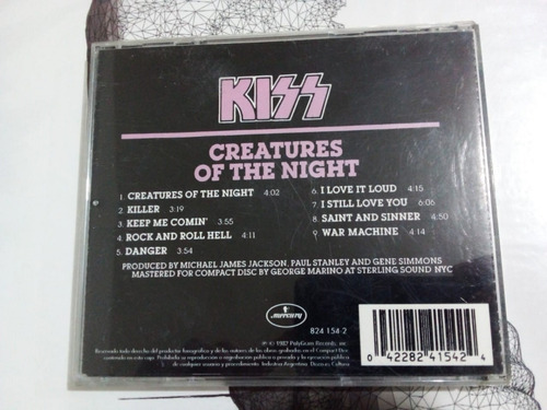 Creatures Of The Night - Kiss - Mercury - Cd Argentina - U