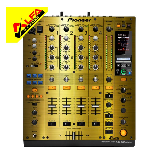 Adesivo Skin Mixer Pioneer Djm-900nxs Gold (dourado) Djm900