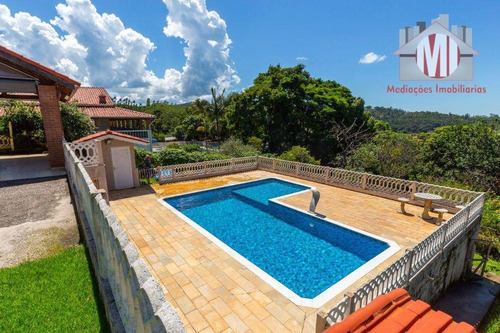 Imagem 5 de 28 de Ótima Chácara Com 2 Dormitórios, Piscina, Pomar, Salão De Jogos, Bem Localizada, À Venda, 1500 M² Por R$ 450.000 - Zona Rural - Pinhalzinho/sp - Ch1032