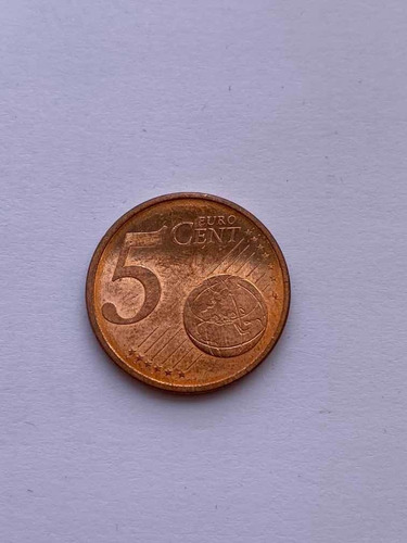 Moneda De 5 Centavos De Euro De España Del Año 2015