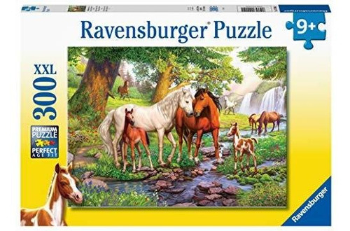 Puzle Ravensburger 12904 Horses By The Stream De 300 Piezas