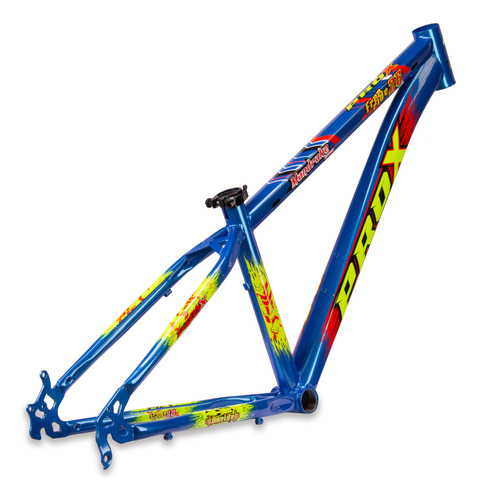 Quadro + Suspensão 26 Wheeling Pro-x Mandrake Grau Freeride