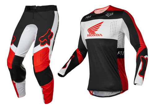 Conjunto Fox Honda Jersey Pant Flexair 110 Motocross Enduro 