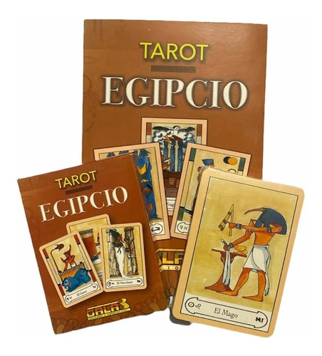 Imagen 1 de 8 de Tarot Egipcio (libro + Mazo 78 Cartas) / Galas