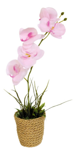 Orquídea Artificial Con Maceta Para Decoración De Interiores