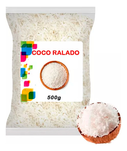 Coco Ralado Flocos Grosso Premium Zero Açucar Saudável Fit