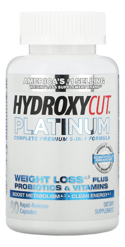 Hydroxycut Platinum 60 Caps. Quemagrasa & Vitaminas Sabor N/a