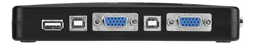 I Usb2.0 Kvm Switch 1920x1440 Ratón Teclado Vga Monitor De