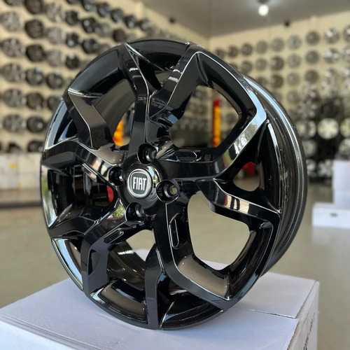 Roda Aro 17 4x98 Fiat Argo Cronos R92 Kr / Valor Unitário Cor Black Piano 4x98