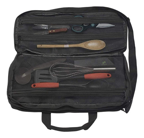 Imagen 3 de 7 de Bolso Para Cuchillos De Chef Everpride, 20 Ranuras, Negro