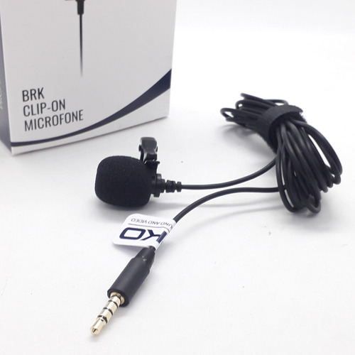 Microfone Lapela Para Dji Mic Cor Preto