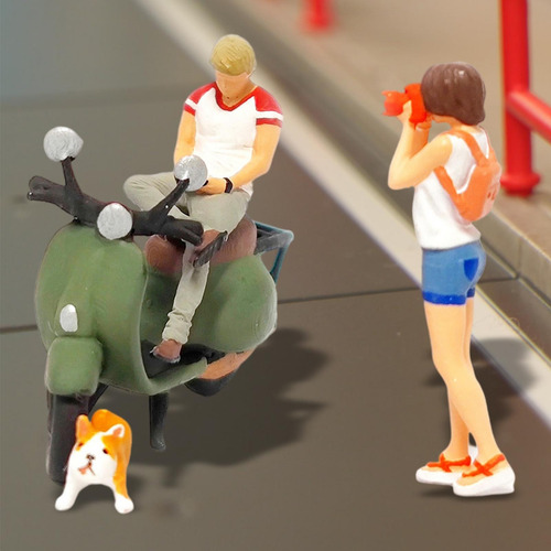 1/64 Figuritas De Personas En Miniatura Escena De La Calle