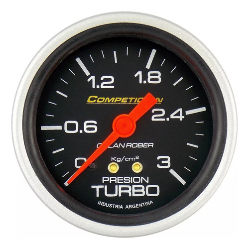 Manómetro Mecánico Turbo 3kg/cm2 Orlan Rober 3/8 Nf Jorsa