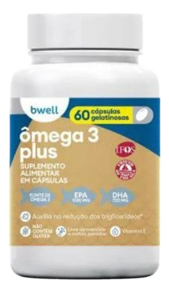Omega 3 Plus Bwell 60 Cápsulas
