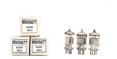 03 Valvulas Miniwatt Radio Valvulado Eaa91 6al5 Eb91 (Usado)