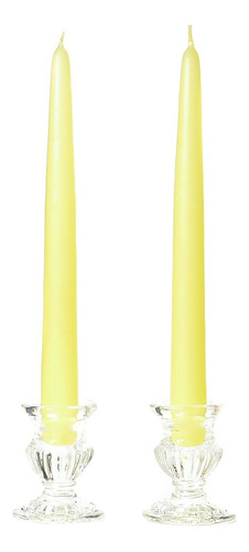 10 5 Par Vela Conica 5.9 in Aroma Color Amarillo Palido Para