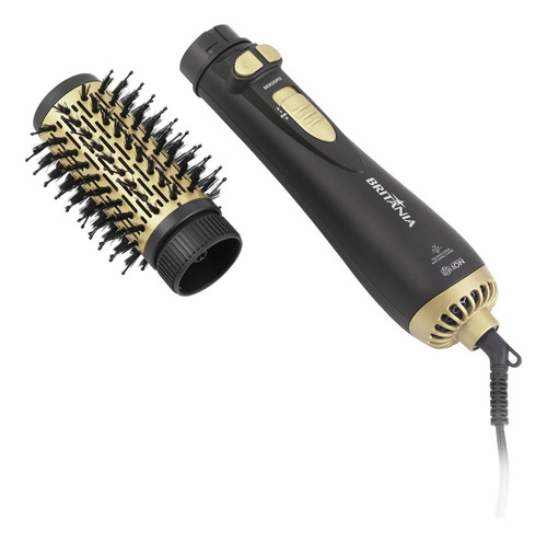 Escova Rotativa Britania Ber20pd 3 Temperaturas 1300w Bivolt