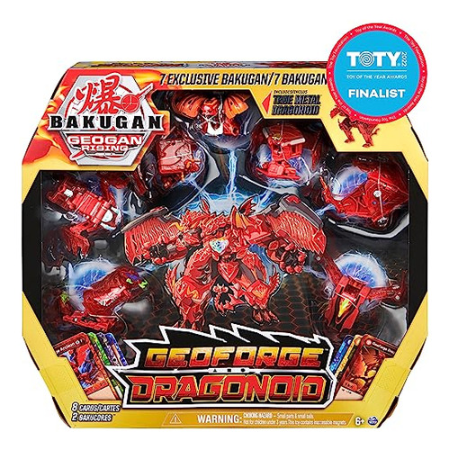 Bakugan Geoforge Dragonoid, 7 En 1 Incluye Exclusivo True Me
