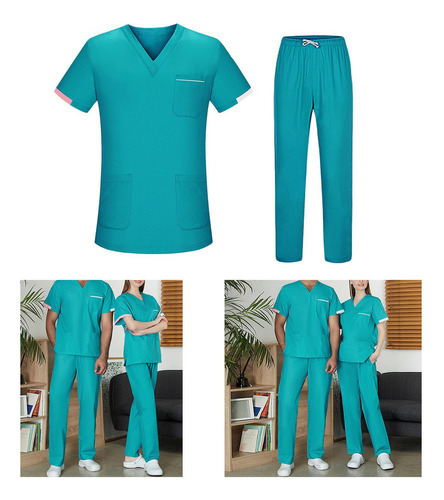 . Conjunto De Uniforme De Enfermería, Top De Enfermera De