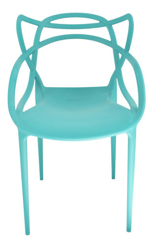 Cadeira de jantar Top Chairs Allegra, estrutura de cor  azul-turquesa