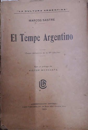 4876 El Tempe Argentino - Sastre, Marcos