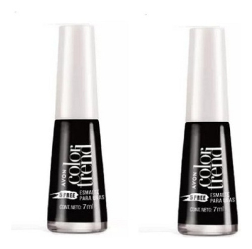 Negro  Esmlate Avon 5 Free Secado Rapido Set X 2