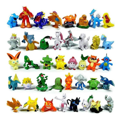 Kit 24 Pokemon 2-3cm Juego Niños Muñecos