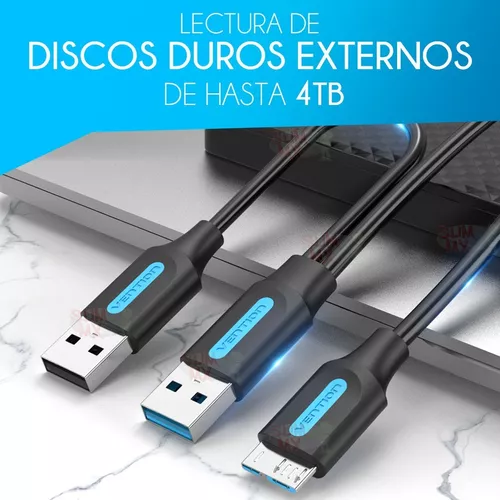 Cable Disco Duro Externo Vention Usb 3.0 Macho A Micro B
